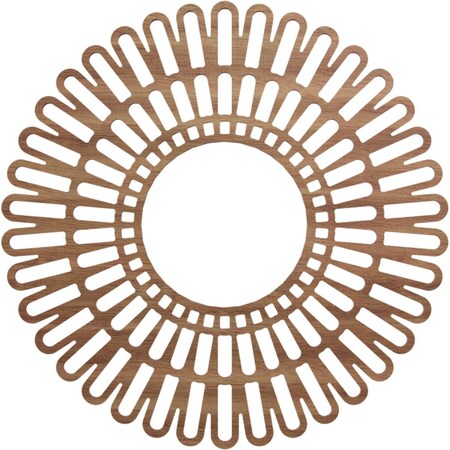 Ekena Millwork Cornelius Wood Fretwork Pierced Ceiling Medallion, Walnut, 20"OD x 7 1/2"ID x 3/8"T CMWP20X0375CRWA